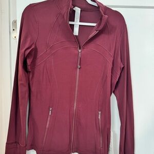 NWT Lululemon Athletica Define Nulu Maroon Utility Jacket